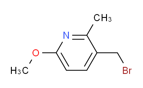 CAS No. 1227575-85-0, 3-(Bromomethyl)-6-methoxy-2-methylpyridine