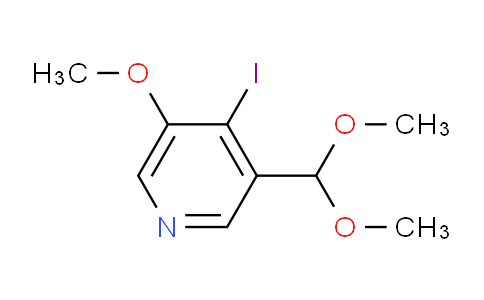 CAS No. 1142191-54-5, 3-(Dimethoxymethyl)-4-iodo-5-methoxypyridine