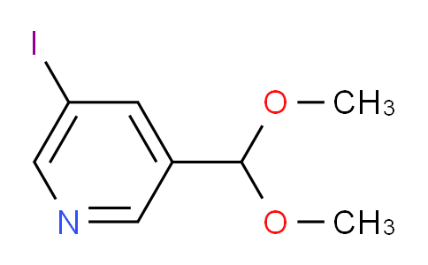 CAS No. 1186311-06-7, 3-(Dimethoxymethyl)-5-iodopyridine