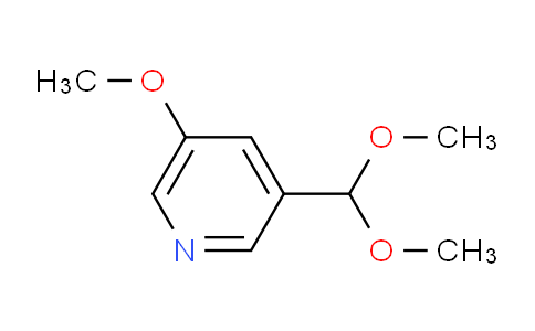 CAS No. 1087659-15-1, 3-(Dimethoxymethyl)-5-methoxypyridine