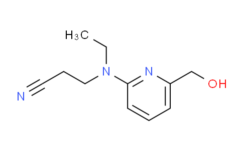 CAS No. 1956381-93-3, 3-(Ethyl(6-(hydroxymethyl)pyridin-2-yl)amino)propanenitrile