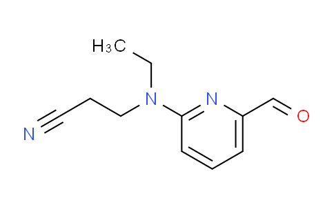 CAS No. 1956382-36-7, 3-(Ethyl(6-formylpyridin-2-yl)amino)propanenitrile