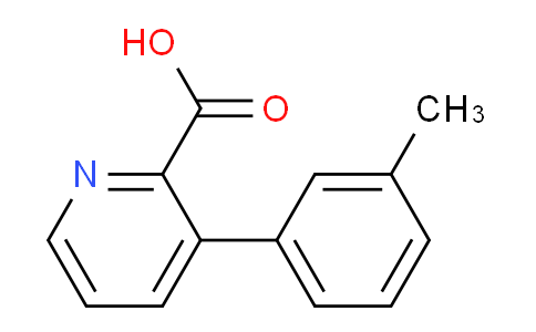 CAS No. 1225956-74-0, 3-(m-Tolyl)picolinic acid