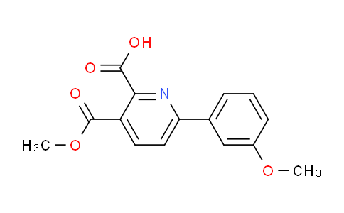 CAS No. 1443290-25-2, 3-(Methoxycarbonyl)-6-(3-methoxyphenyl)picolinic acid
