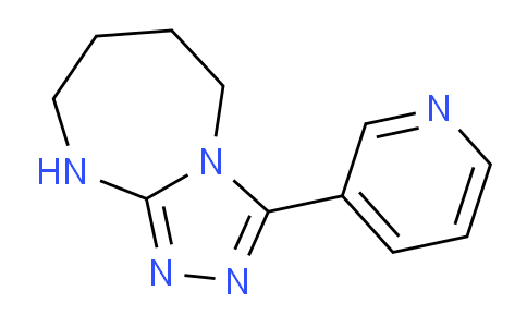 CAS No. 863711-84-6, 3-(Pyridin-3-yl)-6,7,8,9-tetrahydro-5H-[1,2,4]triazolo[4,3-a][1,3]diazepine