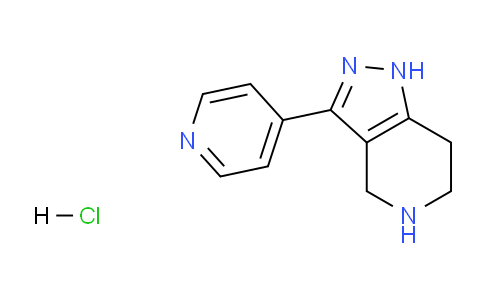 CAS No. 1366053-13-5, 3-(Pyridin-4-yl)-4,5,6,7-tetrahydro-1H-pyrazolo[4,3-c]pyridine hydrochloride