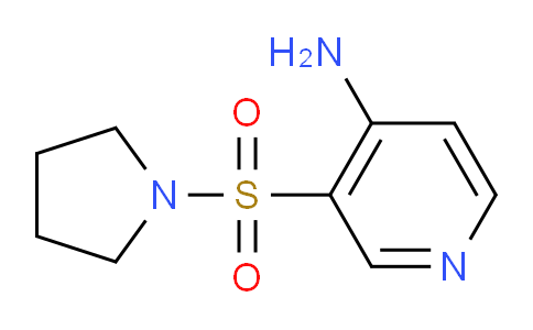 CAS No. 1344309-55-2, 3-(Pyrrolidin-1-ylsulfonyl)pyridin-4-amine
