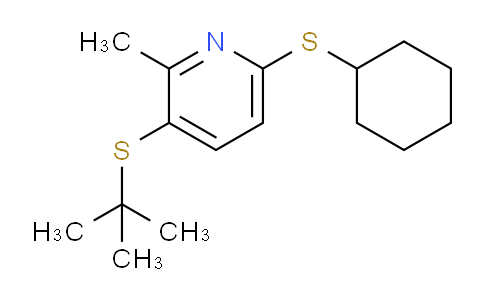 CAS No. 1355175-65-3, 3-(tert-Butylthio)-6-(cyclohexylthio)-2-methylpyridine