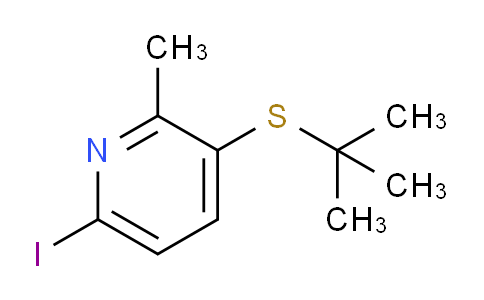 CAS No. 1352519-31-3, 3-(tert-Butylthio)-6-iodo-2-methylpyridine