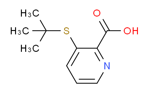 CAS No. 178811-41-1, 3-(tert-Butylthio)picolinic acid