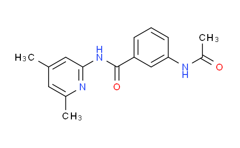 CAS No. 85367-13-1, 3-Acetamido-N-(4,6-dimethylpyridin-2-yl)benzamide