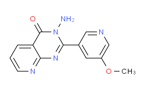 CAS No. 1363405-35-9, 3-Amino-2-(5-methoxypyridin-3-yl)pyrido[2,3-d]pyrimidin-4(3H)-one