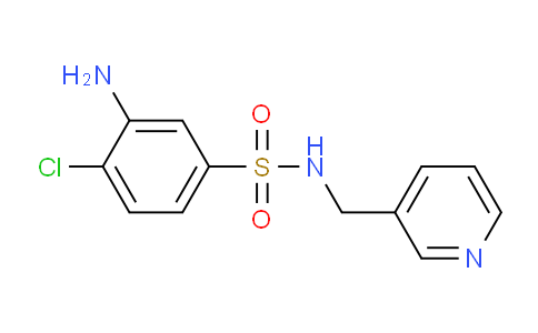 CAS No. 1036458-34-0, 3-Amino-4-chloro-N-(pyridin-3-ylmethyl)benzenesulfonamide