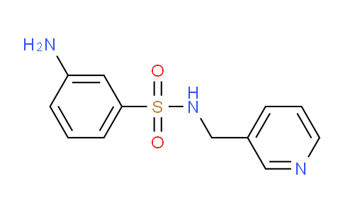 CAS No. 436095-43-1, 3-Amino-N-(pyridin-3-ylmethyl)benzenesulfonamide