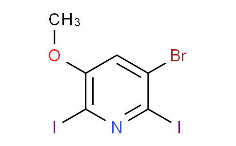 CAS No. 1040682-61-8, 3-Bromo-2,6-diiodo-5-methoxypyridine