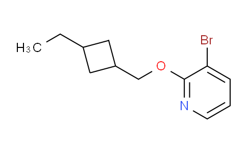 CAS No. 1427022-68-1, 3-Bromo-2-((3-ethylcyclobutyl)methoxy)pyridine