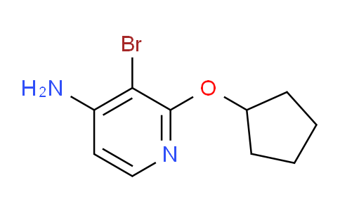 CAS No. 1563529-43-0, 3-Bromo-2-(cyclopentyloxy)pyridin-4-amine
