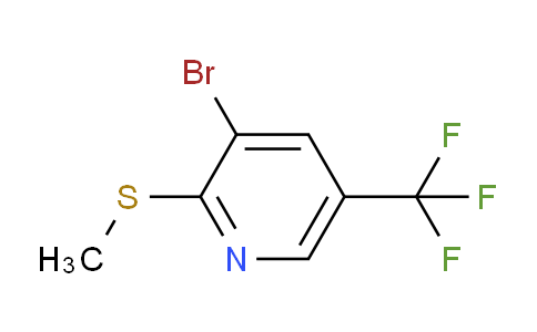 CAS No. 1226808-64-5, 3-Bromo-2-(methylthio)-5-(trifluoromethyl)pyridine