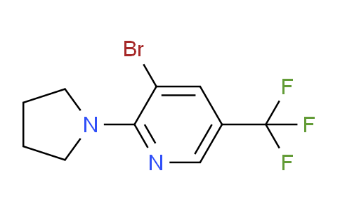 CAS No. 1437390-59-4, 3-Bromo-2-(pyrrolidin-1-yl)-5-(trifluoromethyl)pyridine
