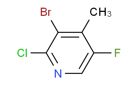 CAS No. 1429510-79-1, 3-Bromo-2-chloro-5-fluoro-4-methylpyridine