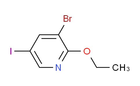 CAS No. 1823339-35-0, 3-Bromo-2-ethoxy-5-iodopyridine