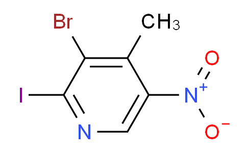 CAS No. 1150618-06-6, 3-Bromo-2-iodo-4-methyl-5-nitropyridine