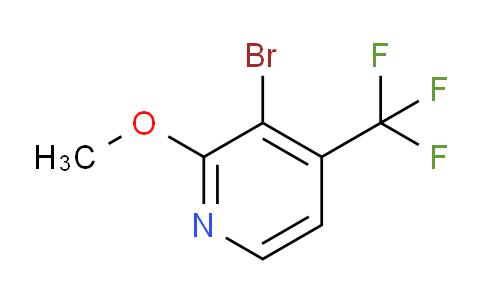 CAS No. 1211521-34-4, 3-Bromo-2-methoxy-4-(trifluoromethyl)pyridine