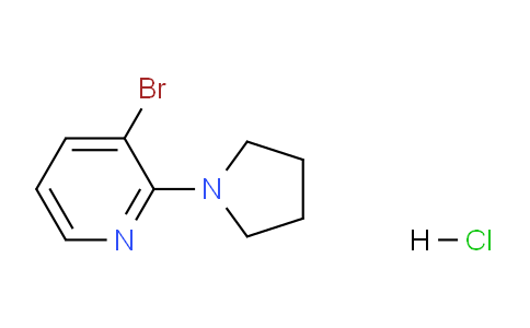 CAS No. 1345471-58-0, 3-Bromo-2-pyrrolidinopyridine, HCl