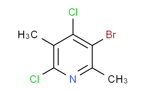 CAS No. 1256254-36-0, 3-Bromo-4,6-dichloro-2,5-dimethylpyridine