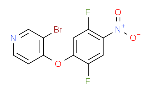 CAS No. 1225278-73-8, 3-Bromo-4-(2,5-difluoro-4-nitrophenoxy)pyridine