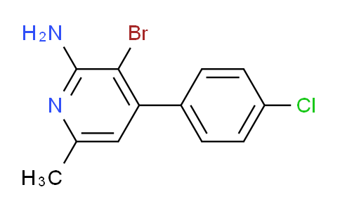 CAS No. 1774904-14-1, 3-Bromo-4-(4-chlorophenyl)-6-methylpyridin-2-amine