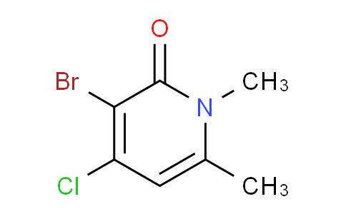 CAS No. 1706429-48-2, 3-Bromo-4-chloro-1,6-dimethylpyridin-2(1H)-one