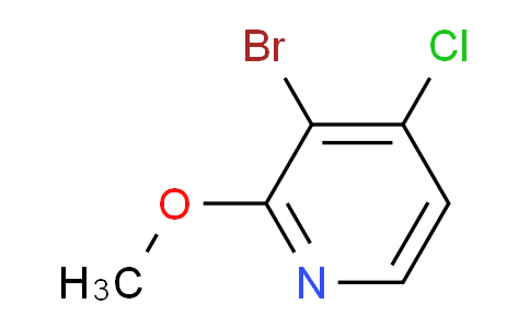 CAS No. 1211524-10-5, 3-Bromo-4-chloro-2-methoxypyridine