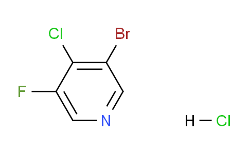 CAS No. 1613192-96-3, 3-Bromo-4-chloro-5-fluoropyridine hydrochloride