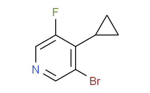 CAS No. 1404367-12-9, 3-Bromo-4-cyclopropyl-5-fluoropyridine