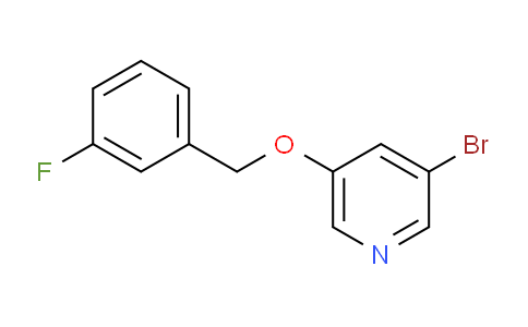 CAS No. 1121592-90-2, 3-Bromo-5-((3-fluorobenzyl)oxy)pyridine