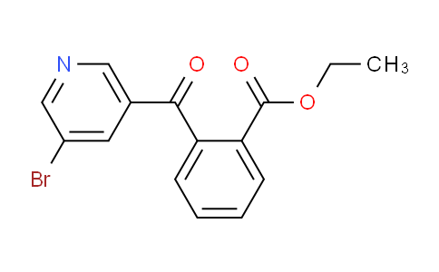 CAS No. 898771-80-7, 3-Bromo-5-(2-ethoxycarbonylbenzoyl)pyridine