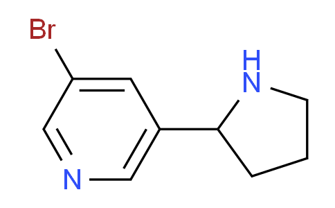 CAS No. 71719-06-7, 3-Bromo-5-(2-pyrrolidinyl)pyridine