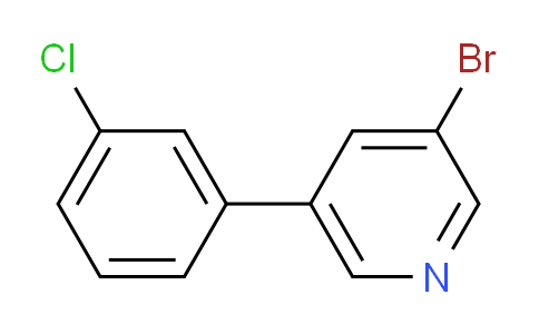 CAS No. 675590-26-8, 3-Bromo-5-(3-chlorophenyl)pyridine