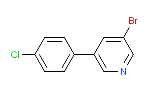 CAS No. 675590-22-4, 3-Bromo-5-(4-chlorophenyl)pyridine