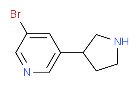 CAS No. 1256810-66-8, 3-Bromo-5-(pyrrolidin-3-yl)pyridine
