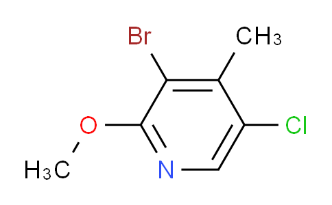 CAS No. 851607-30-2, 3-Bromo-5-chloro-2-methoxy-4-methylpyridine