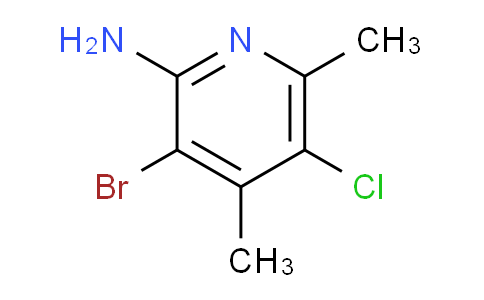 CAS No. 1823905-59-4, 3-Bromo-5-chloro-4,6-dimethylpyridin-2-amine