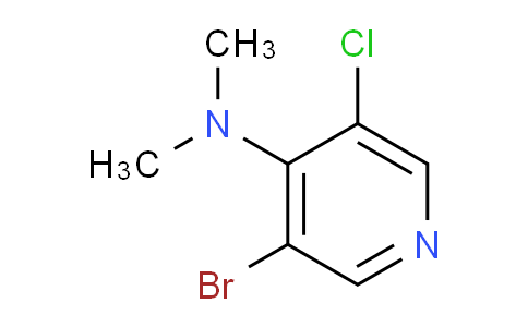 CAS No. 1335053-00-3, 3-Bromo-5-chloro-N,N-dimethylpyridin-4-amine