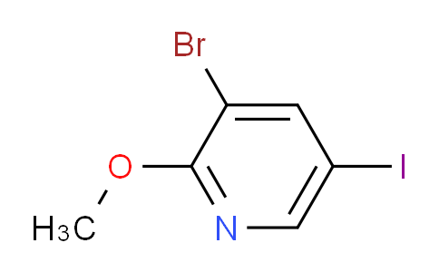 CAS No. 1823944-09-7, 3-Bromo-5-iodo-2-methoxypyridine
