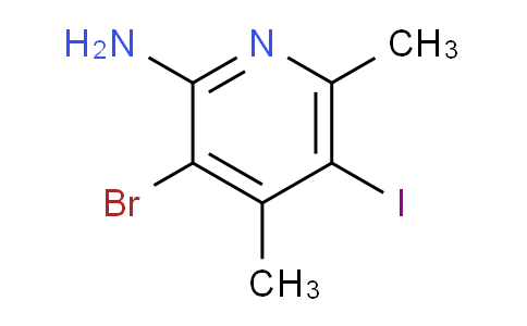 CAS No. 1823879-36-2, 3-Bromo-5-iodo-4,6-dimethylpyridin-2-amine