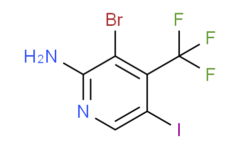 CAS No. 1823931-14-1, 3-Bromo-5-iodo-4-(trifluoromethyl)pyridin-2-amine