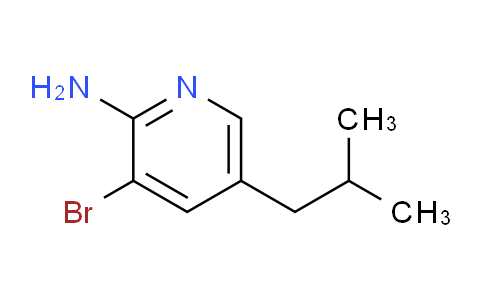 CAS No. 1381936-92-0, 3-Bromo-5-isobutylpyridin-2-amine