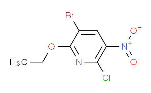 CAS No. 239791-63-0, 3-Bromo-6-chloro-2-ethoxy-5-nitropyridine