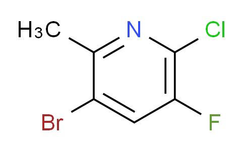 CAS No. 1211520-20-5, 3-Bromo-6-chloro-5-fluoro-2-methylpyridine
